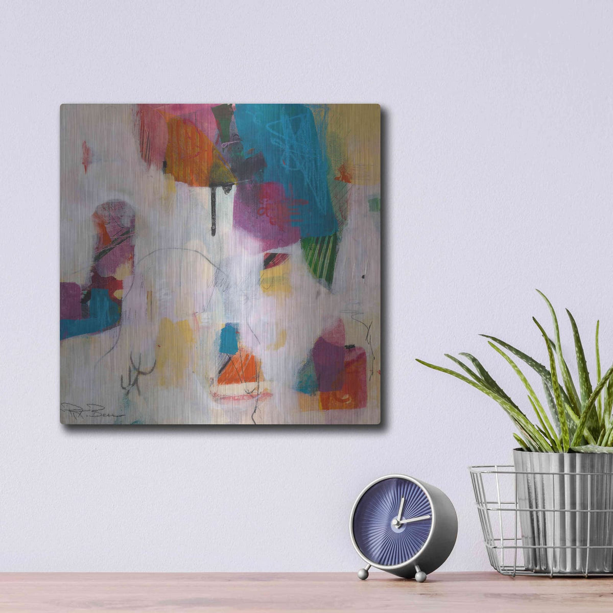 'Oide 5' by Pamela Beer – Metal Wall Art, 12x12 room view