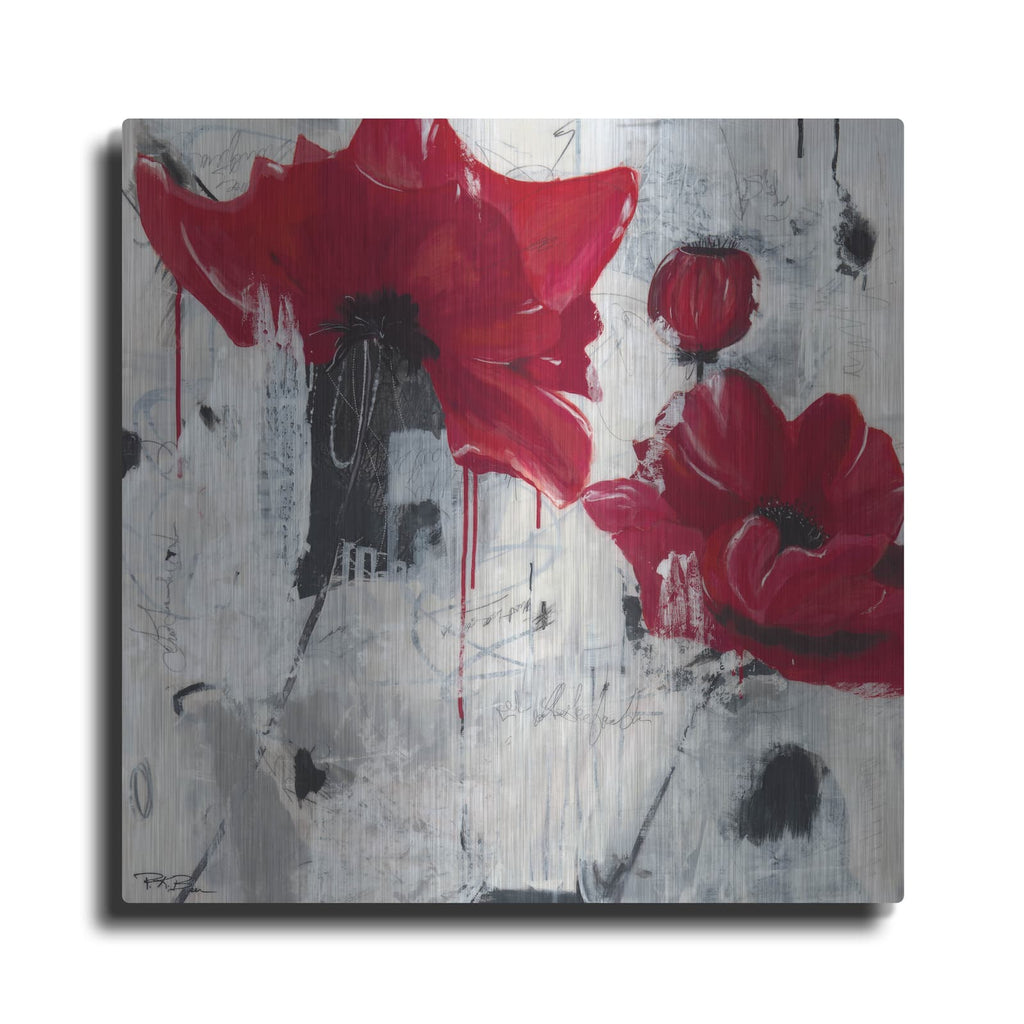 'Poppy Love' by Pamela Beer – Metal Wall Art