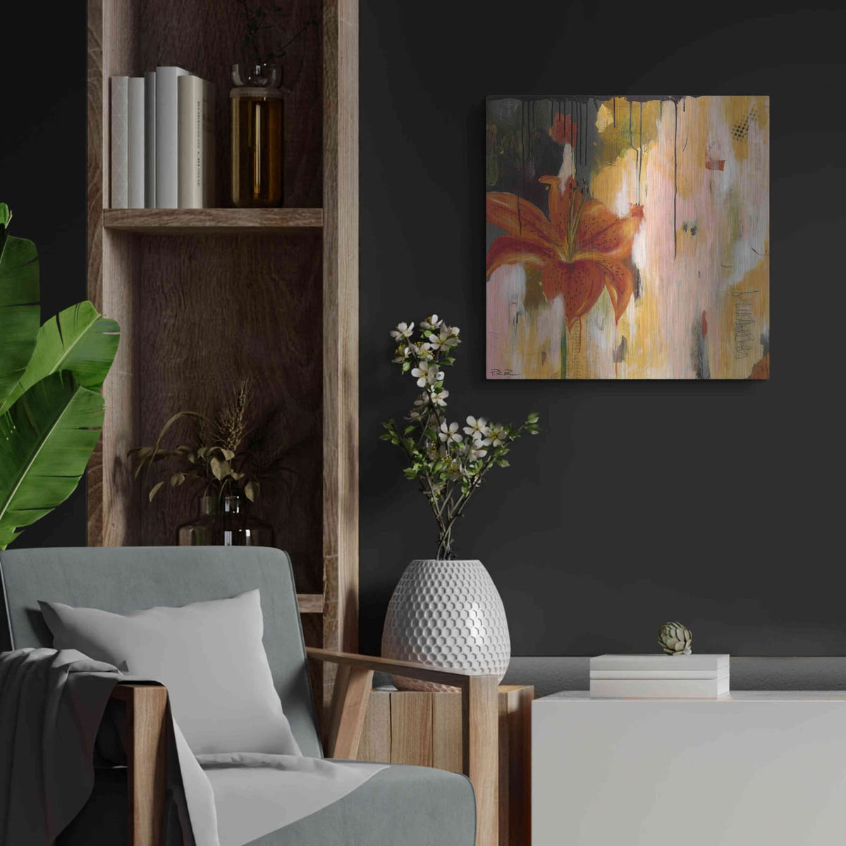 'Stargazing' by Pamela Beer – Metal Wall Art, 24x24 room view