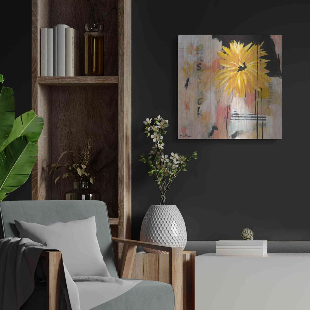 'Sunstruck' by Pamela Beer – Metal Wall Art, 24x24 room view