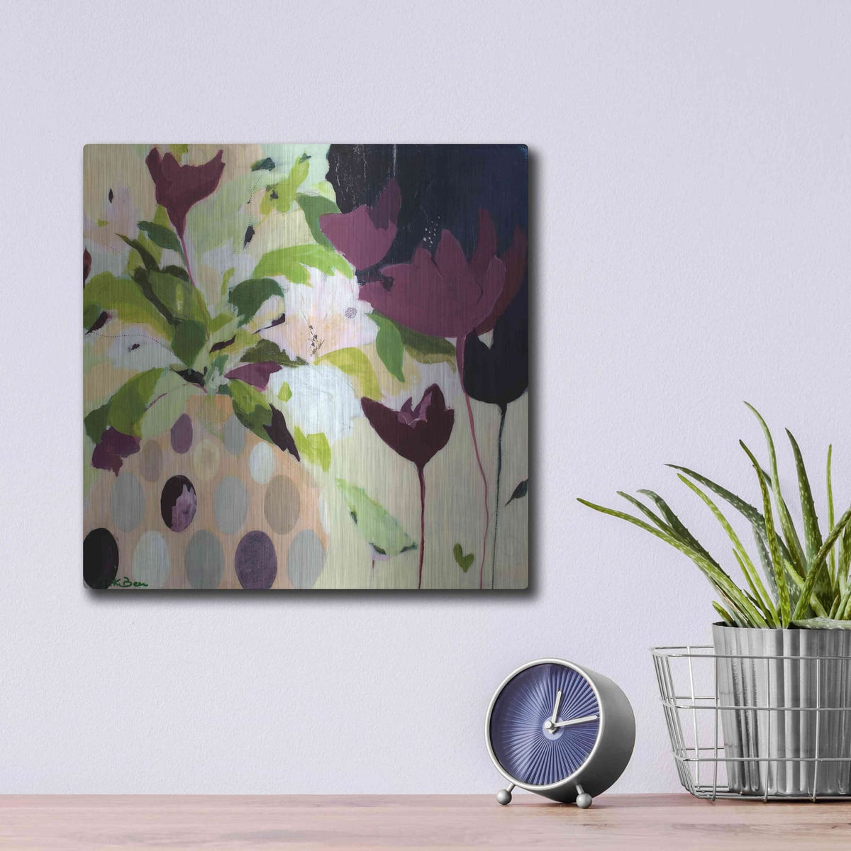 'Amelia' by Pamela Beer – Metal Wall Art, 12x12 room view