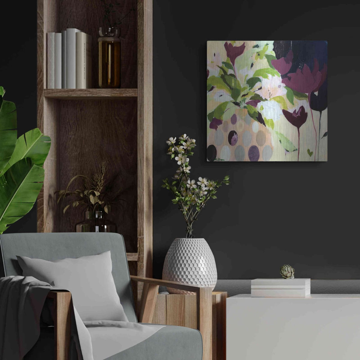 'Amelia' by Pamela Beer – Metal Wall Art, 24x24 room view