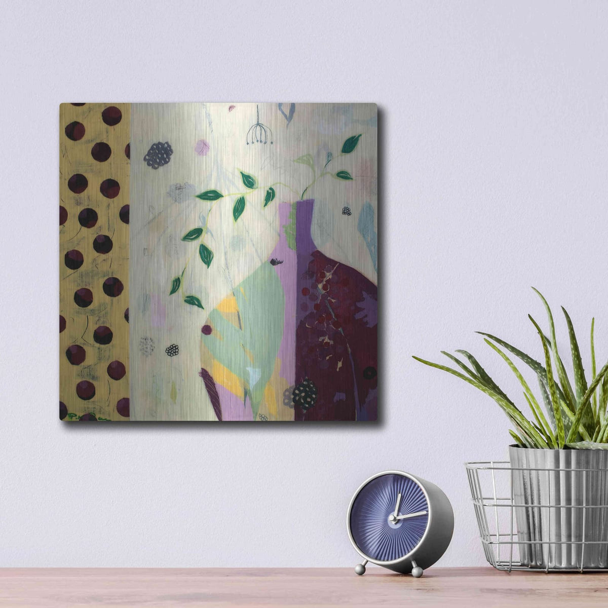 'Charlotte' by Pamela Beer – Metal Wall Art, 12x12 room view
