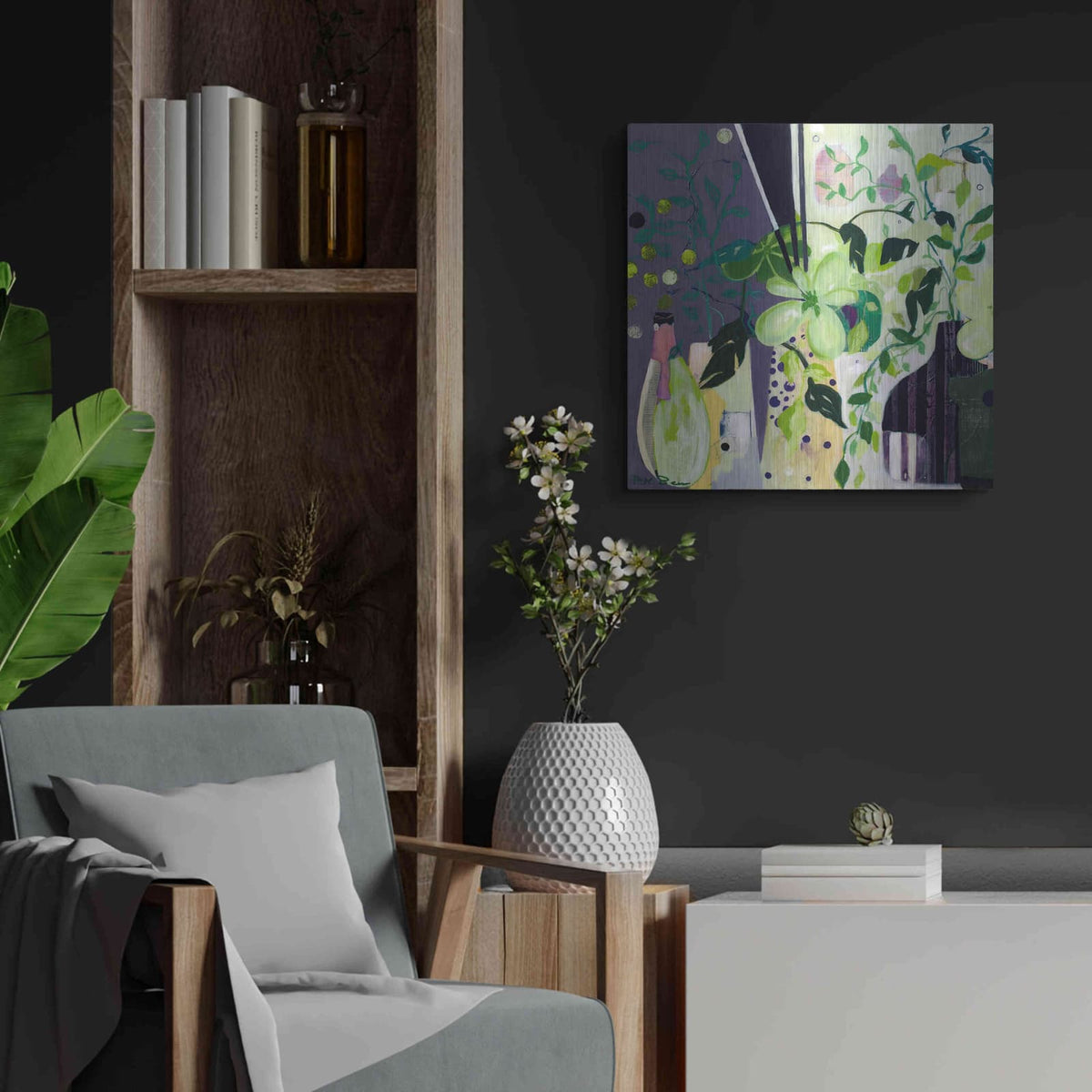 'Constance' by Pamela Beer – Metal Wall Art, 24x24 room view