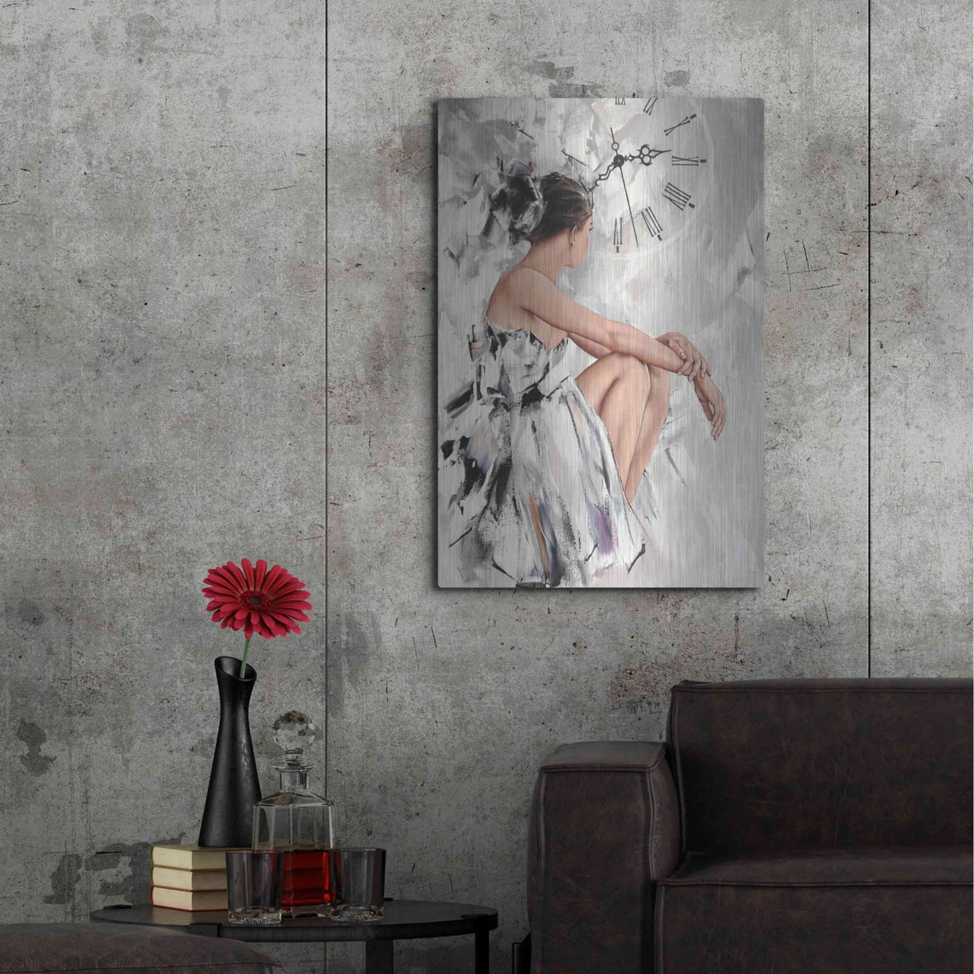 Luxe Metal Art 'Behind The Mirror 1' by Alexander Gunin, Metal Wall Art,24x36