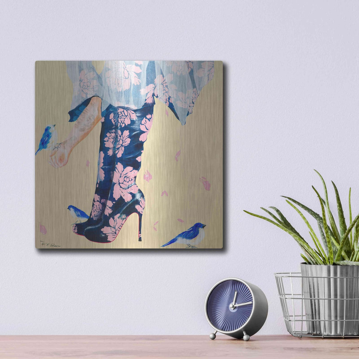 'Her Best Friends' by Pamela Beer – Metal Wall Art, 12x12 room view