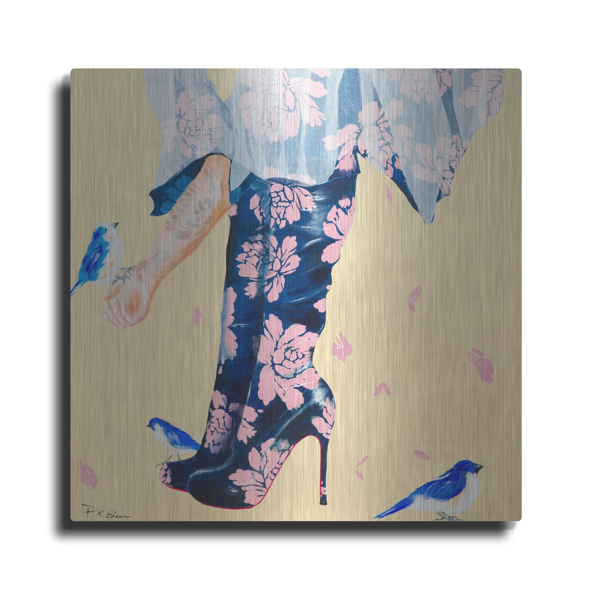 'Her Best Friends' by Pamela Beer – Metal Wall Art