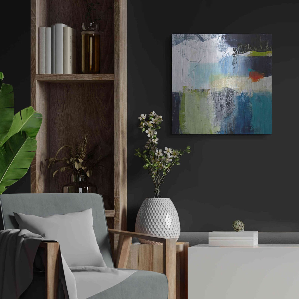 'Belief' by Pamela Beer – Metal Wall Art, 24x24 room view