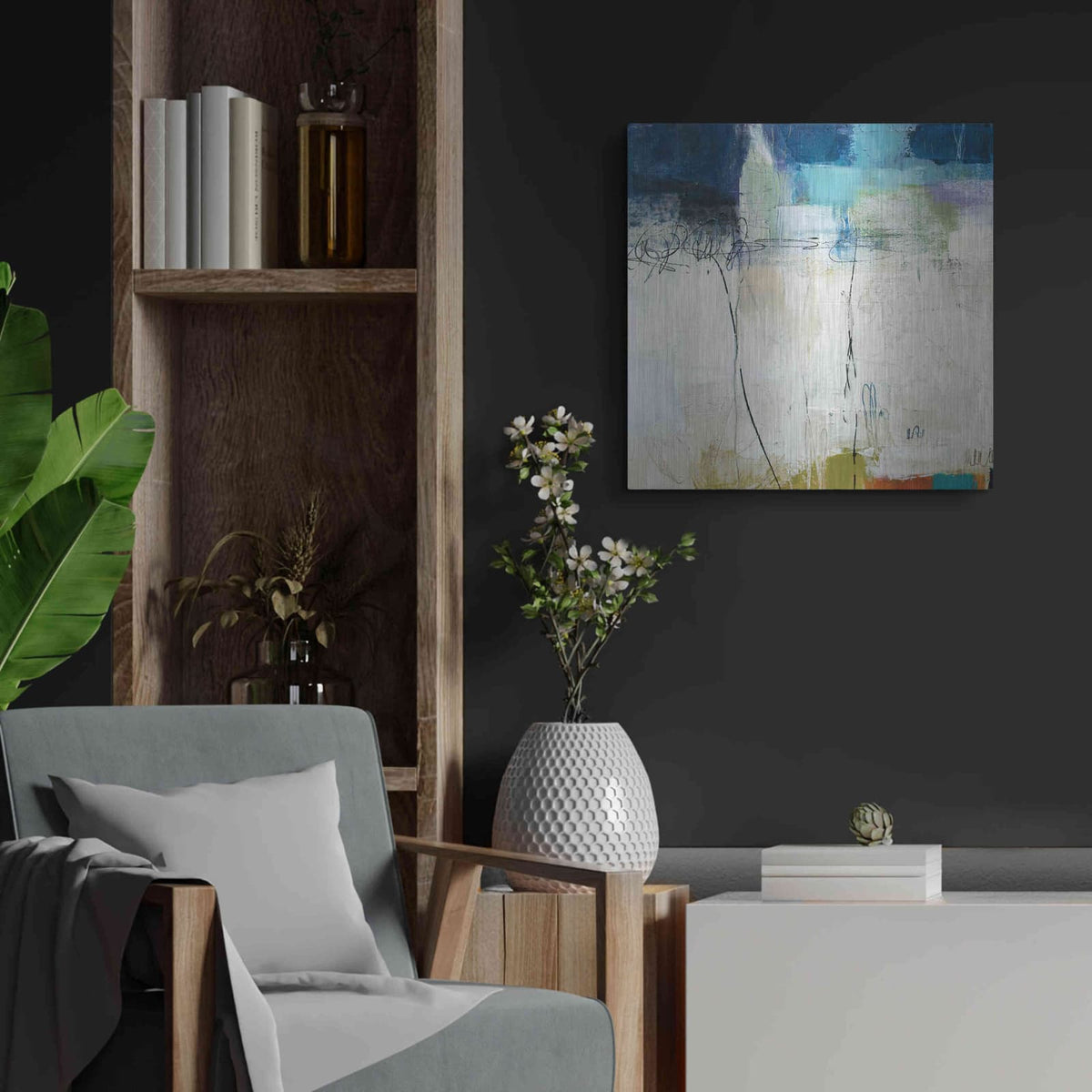 'Promise' by Pamela Beer – Metal Wall Art, 24x24 room view