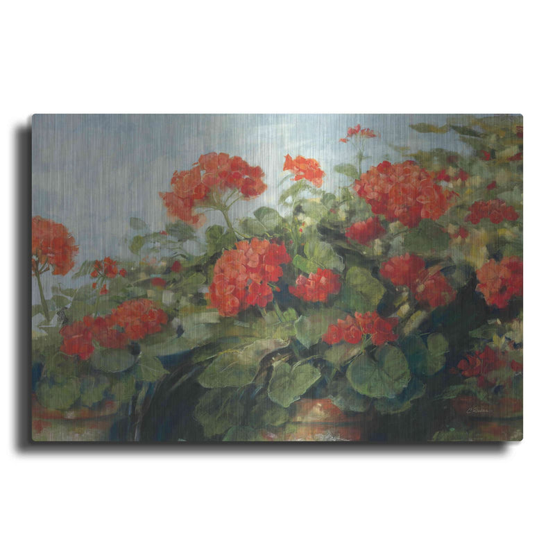 'Geranium Wave' by Carol Rowan – Metal Wall Art