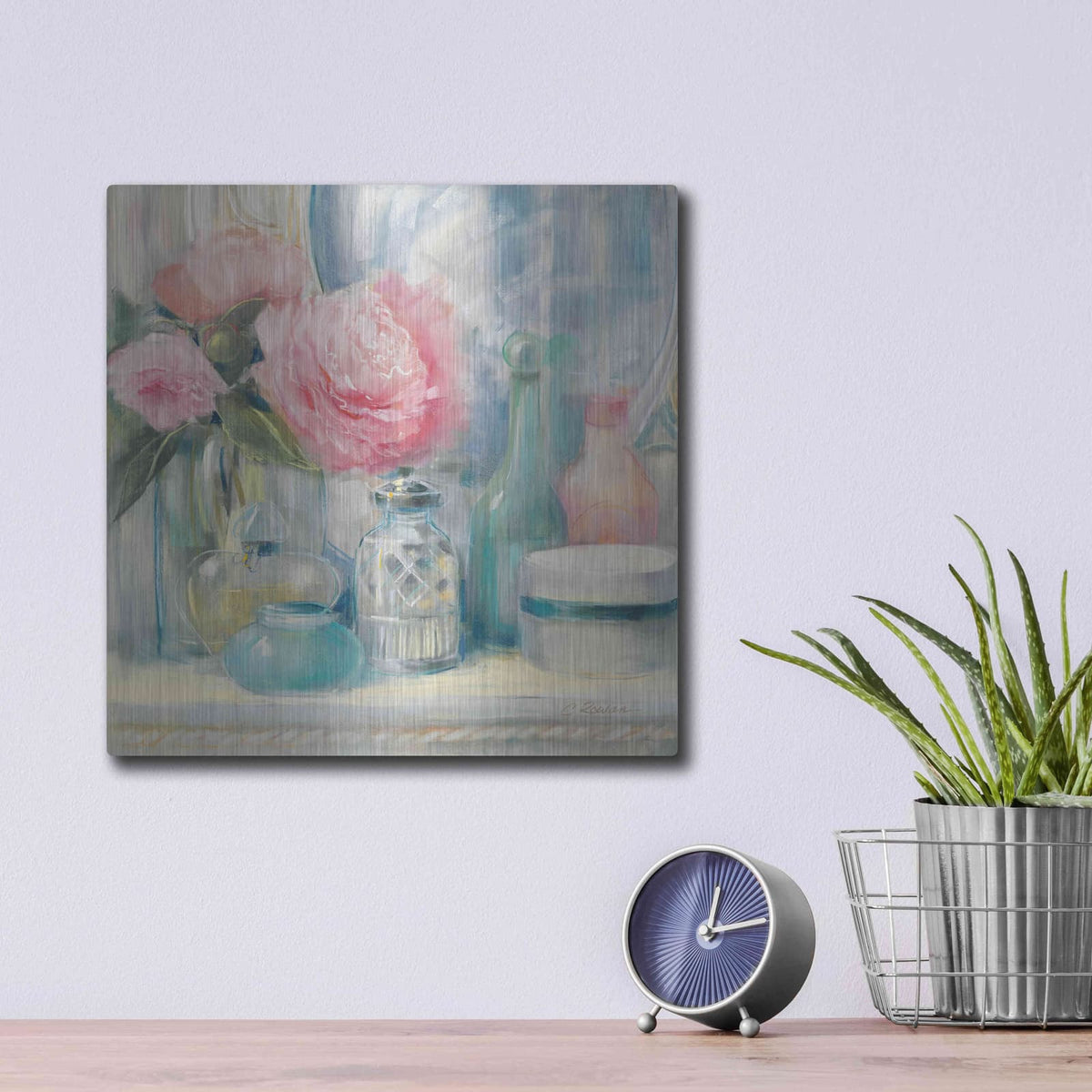 'Reflective Moment I' by Carol Rowan – Metal Wall Art, 12x12 room view