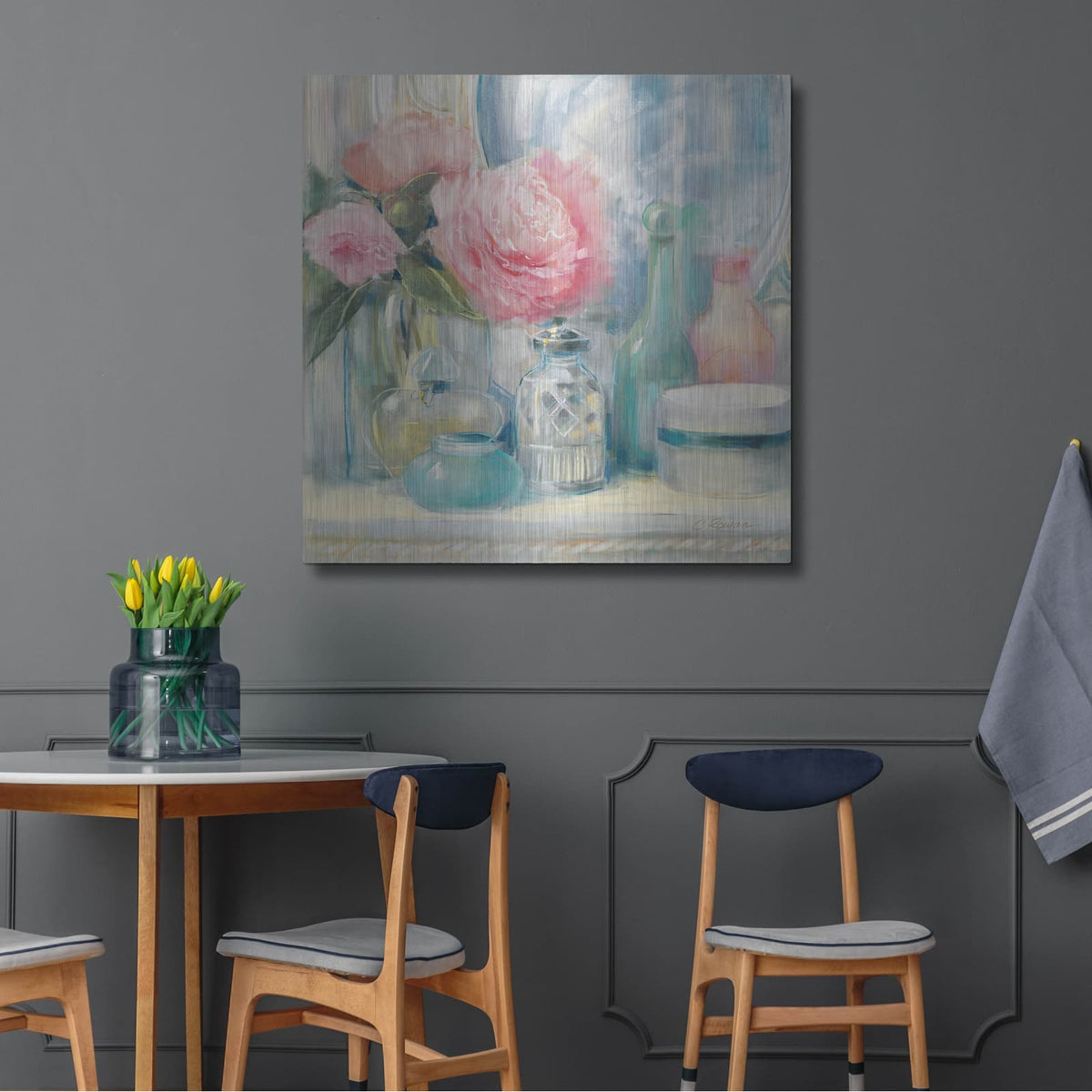 'Reflective Moment I' by Carol Rowan – Metal Wall Art, 36x36 room view