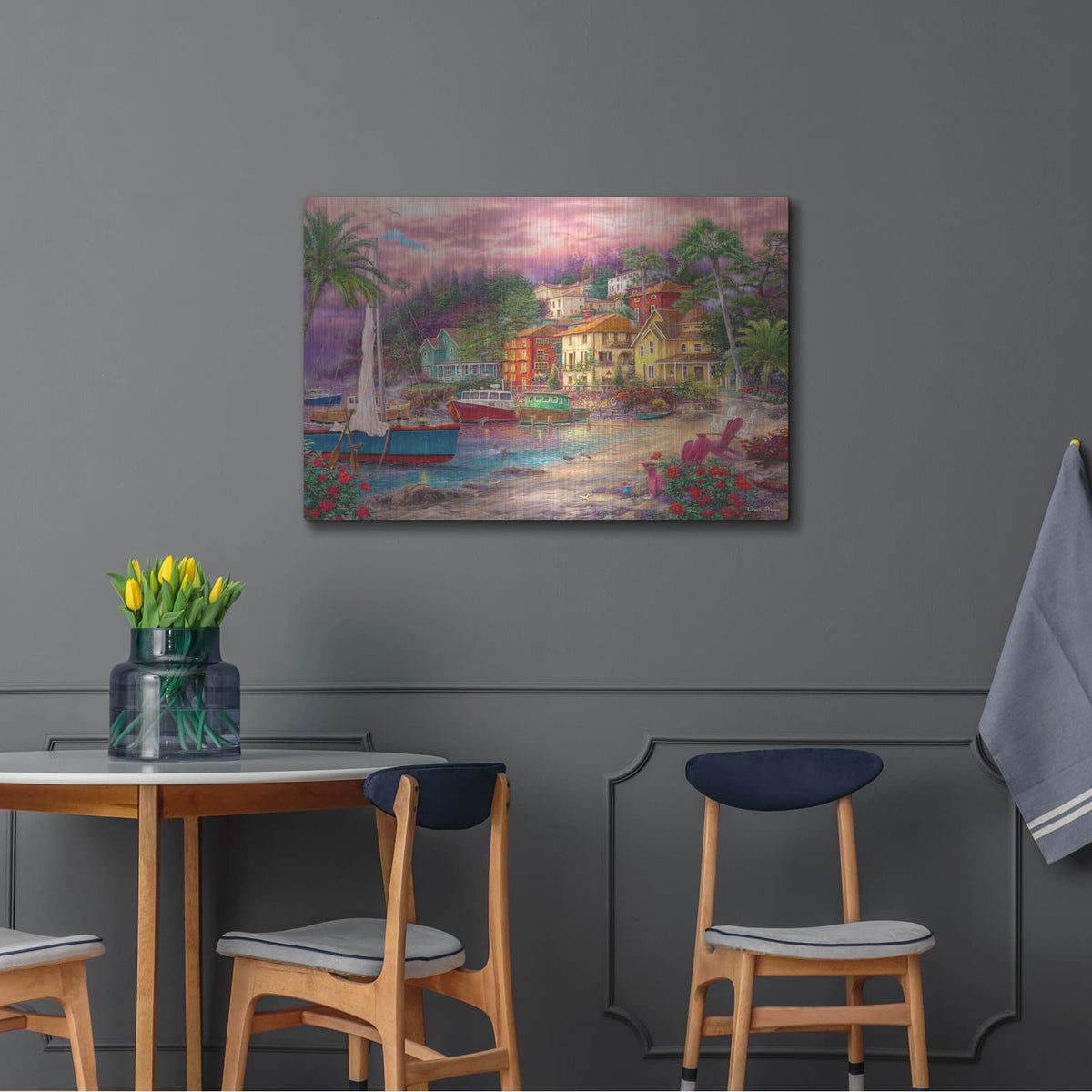'On Golden Shores' by Chuck Pinson – Metal Wall Art, 36x24 room view