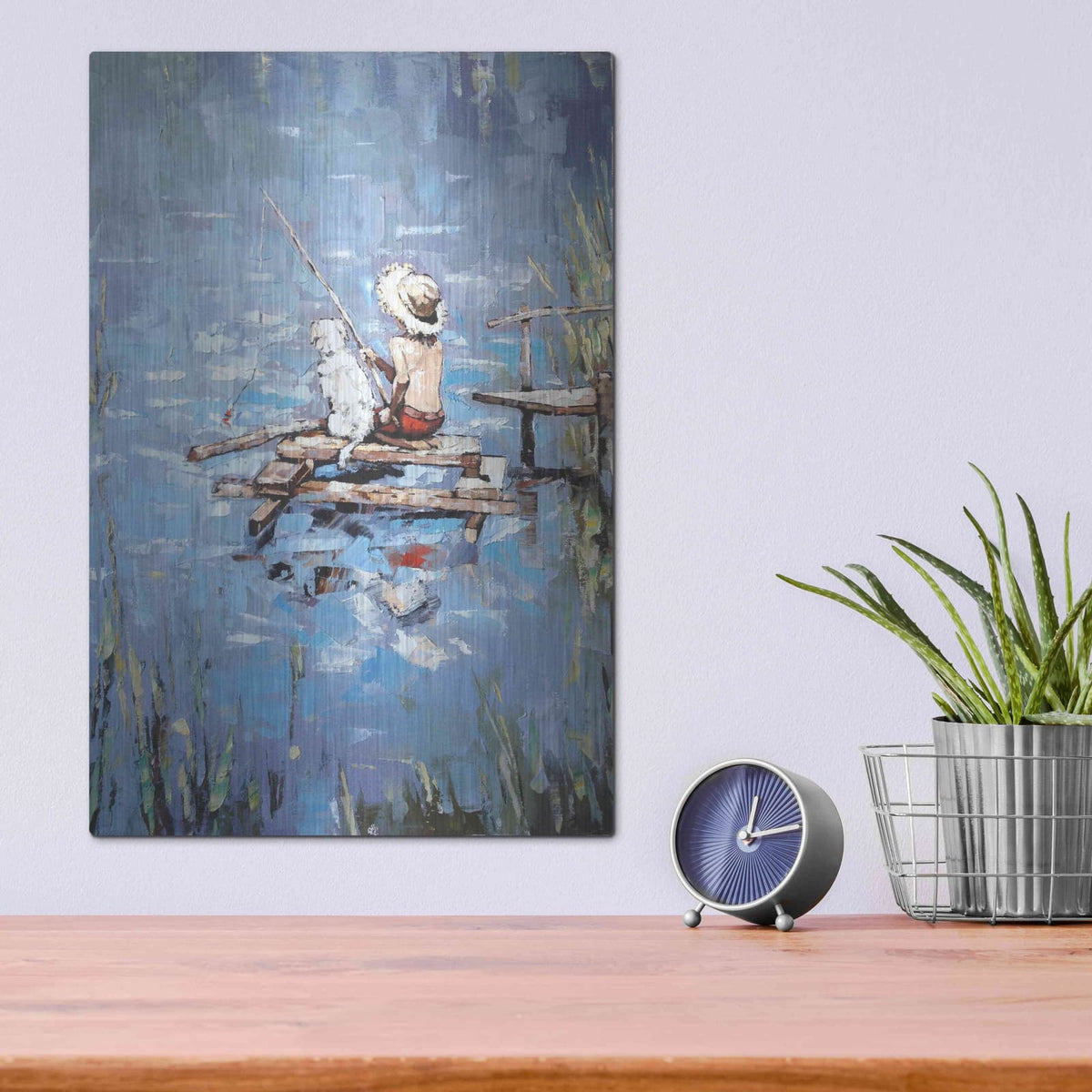 'Fishermen' by Alexander Gunin – Metal Wall Art, 12x16 room view