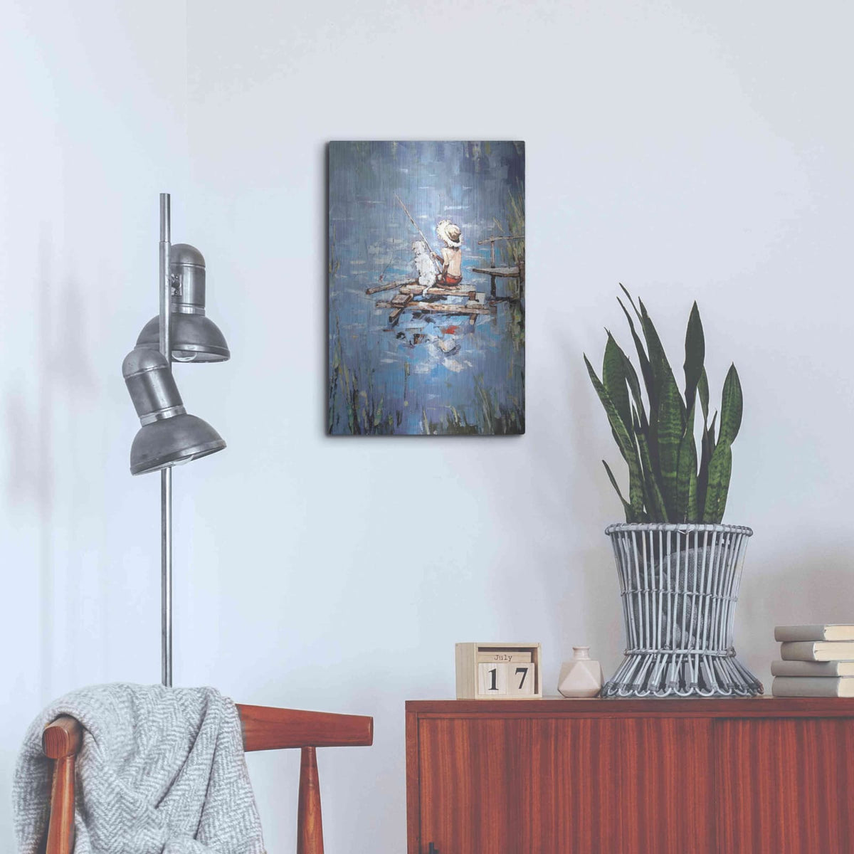 'Fishermen' by Alexander Gunin – Metal Wall Art, 16x24 room view