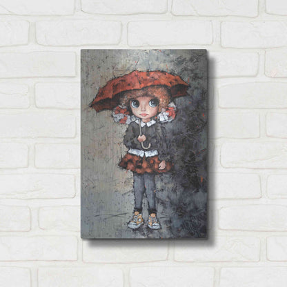 Luxe Metal Art 'Girl With Bows' by Alexander Gunin, Metal Wall Art,12x16