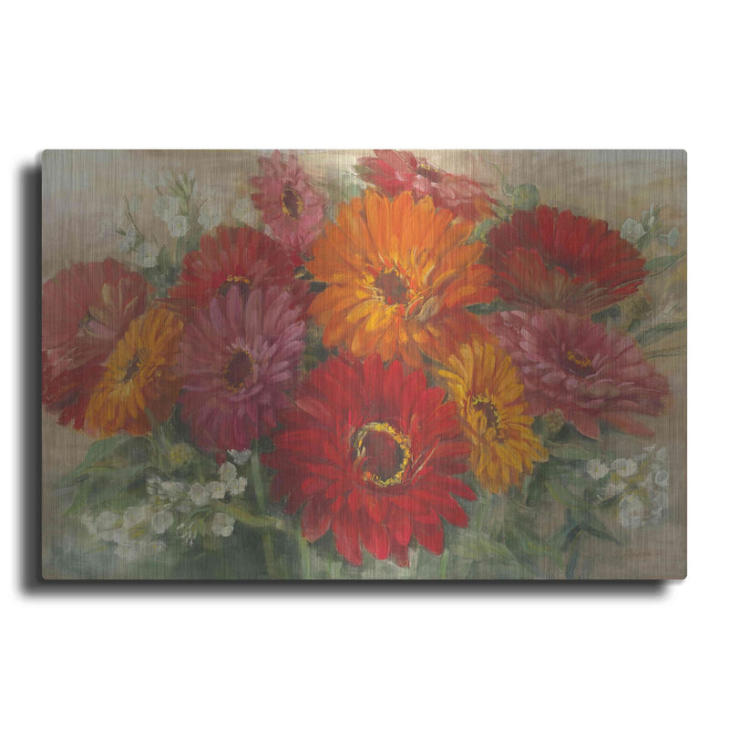 'Summer Gerbera Bouquet' by Carol Rowan – Metal Wall Art