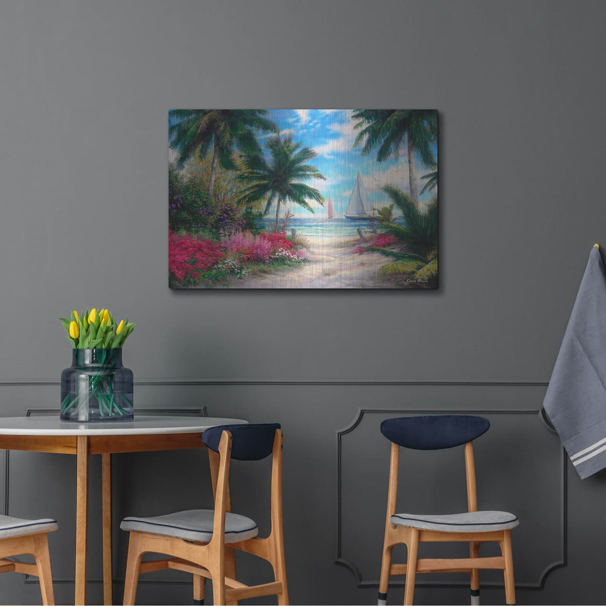 'Sea BreezeTrail' by Chuck Pinson – Metal Wall Art, 36x24 room view
