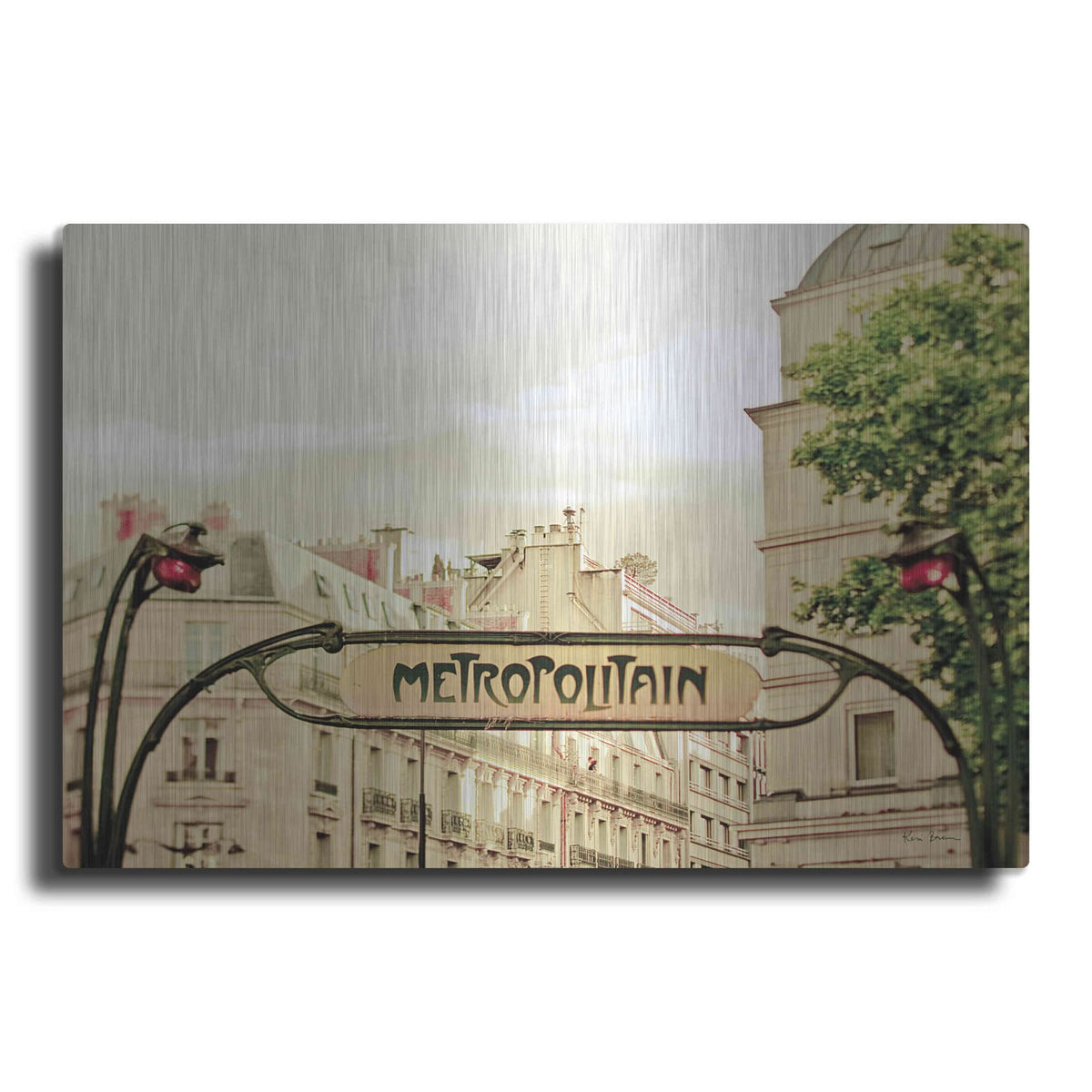 'A Lily In Paris' by Keri Bevan – Metal Wall Art