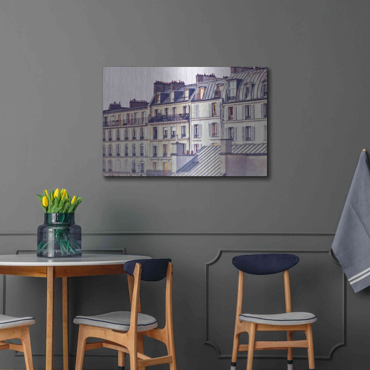 'Bon Nuit Paris' by Keri Bevan – Metal Wall Art, 36x24 room view
