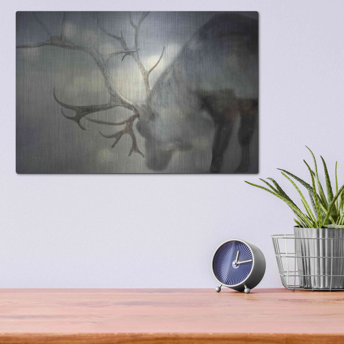 'If On A Winters Night' by Keri Bevan – Metal Wall Art, 16x12 room view