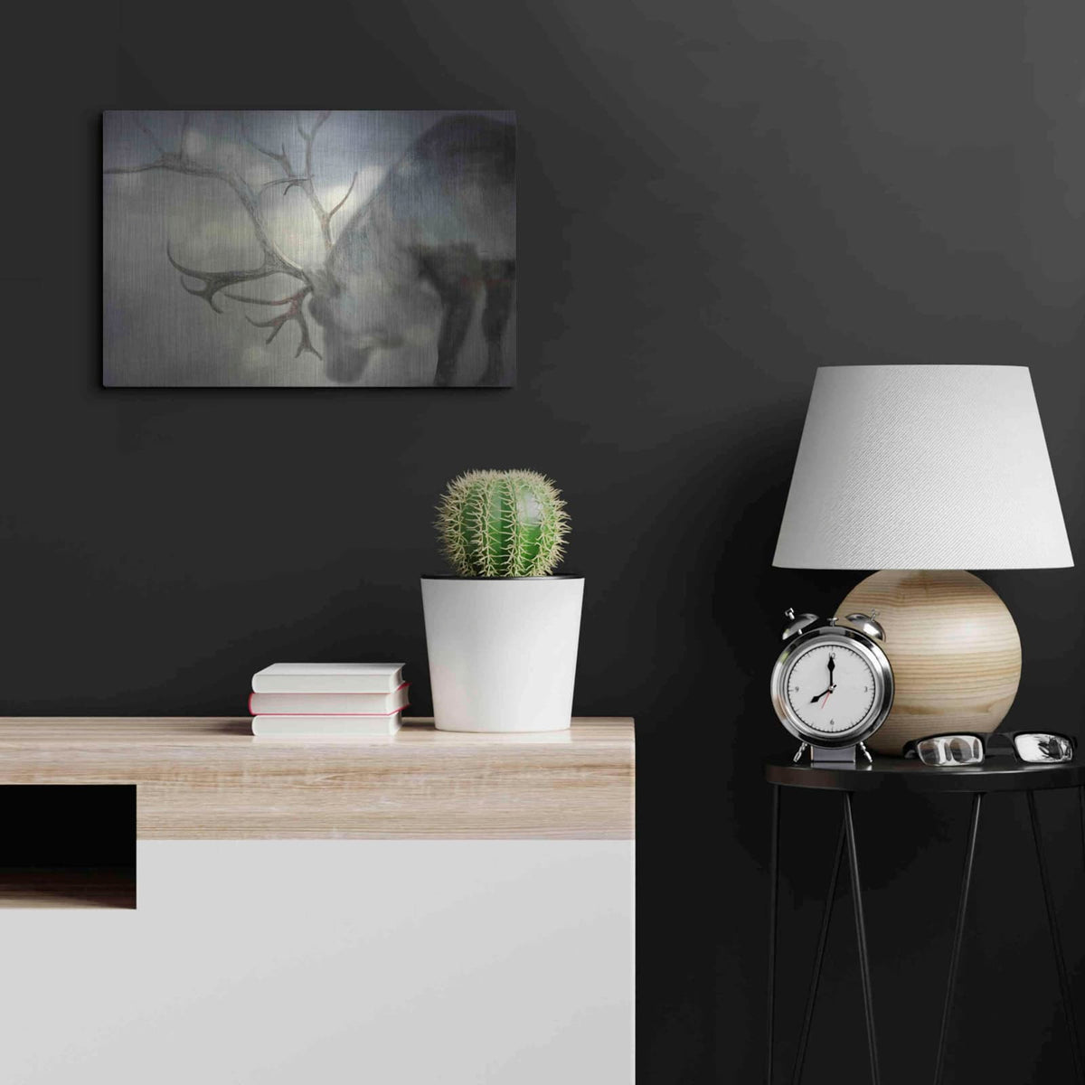 'If On A Winters Night' by Keri Bevan – Metal Wall Art, 24x16 room view