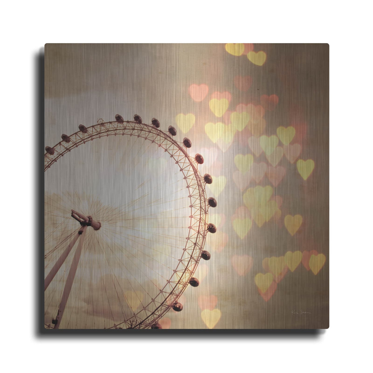 'In Love With London' by Keri Bevan – Metal Wall Art