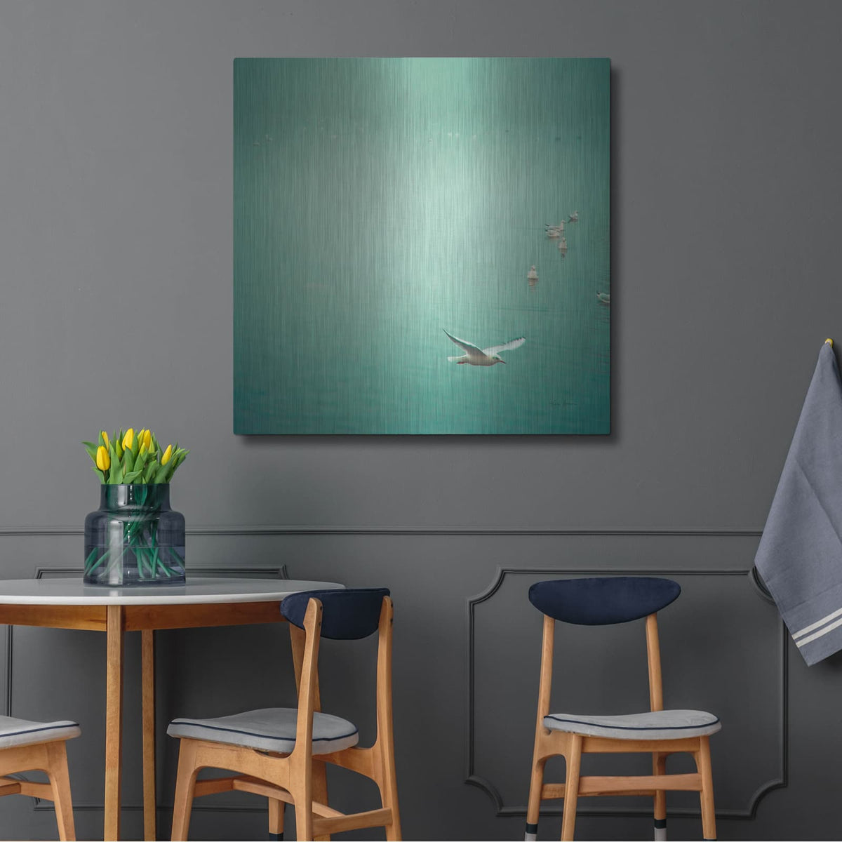 'Soul Birds' by Keri Bevan – Metal Wall Art, 36x36 room view