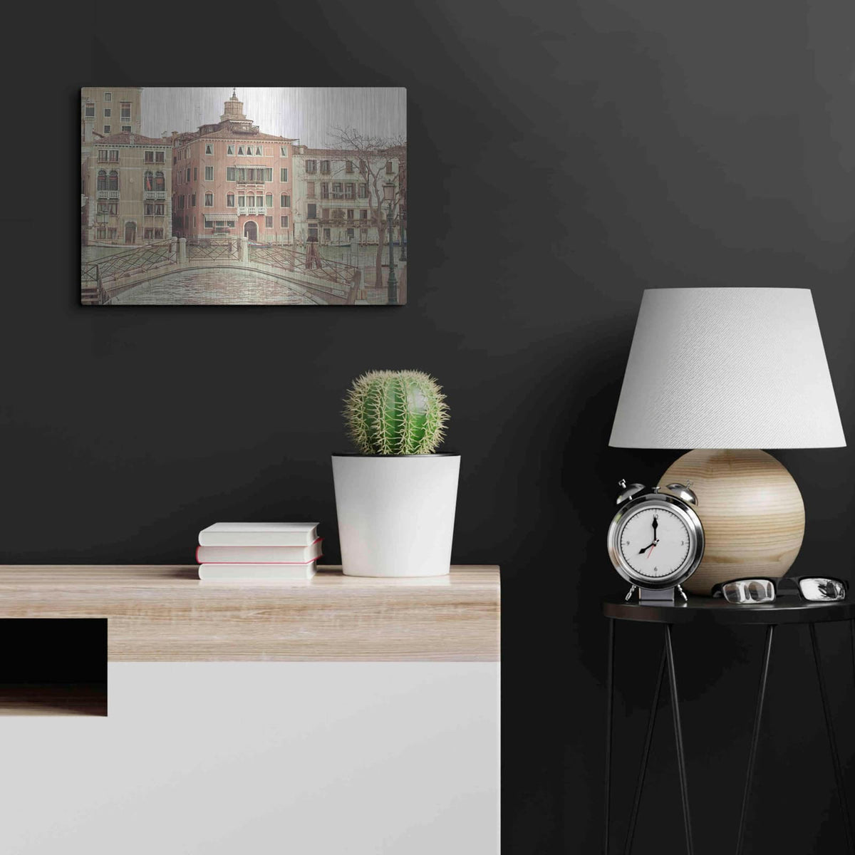 'Sunday Morning In Venice' by Keri Bevan – Metal Wall Art, 24x16 room view
