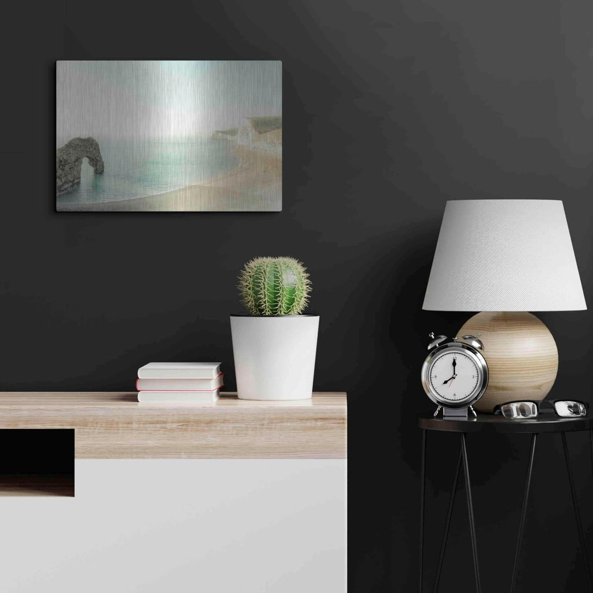 'The Jurassic Coast' by Keri Bevan – Metal Wall Art, 24x16 room view