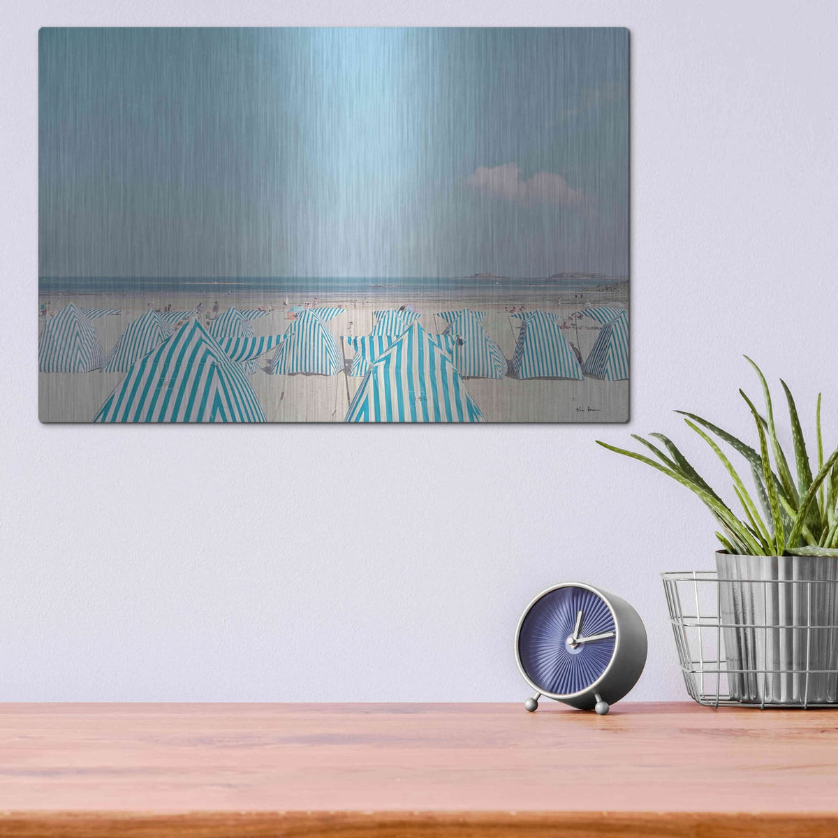 'French Holidays' by Keri Bevan – Metal Wall Art, 16x12 room view