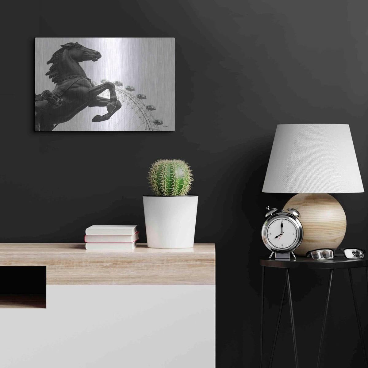 'London Eye I' by Keri Bevan – Metal Wall Art, 24x16 room view