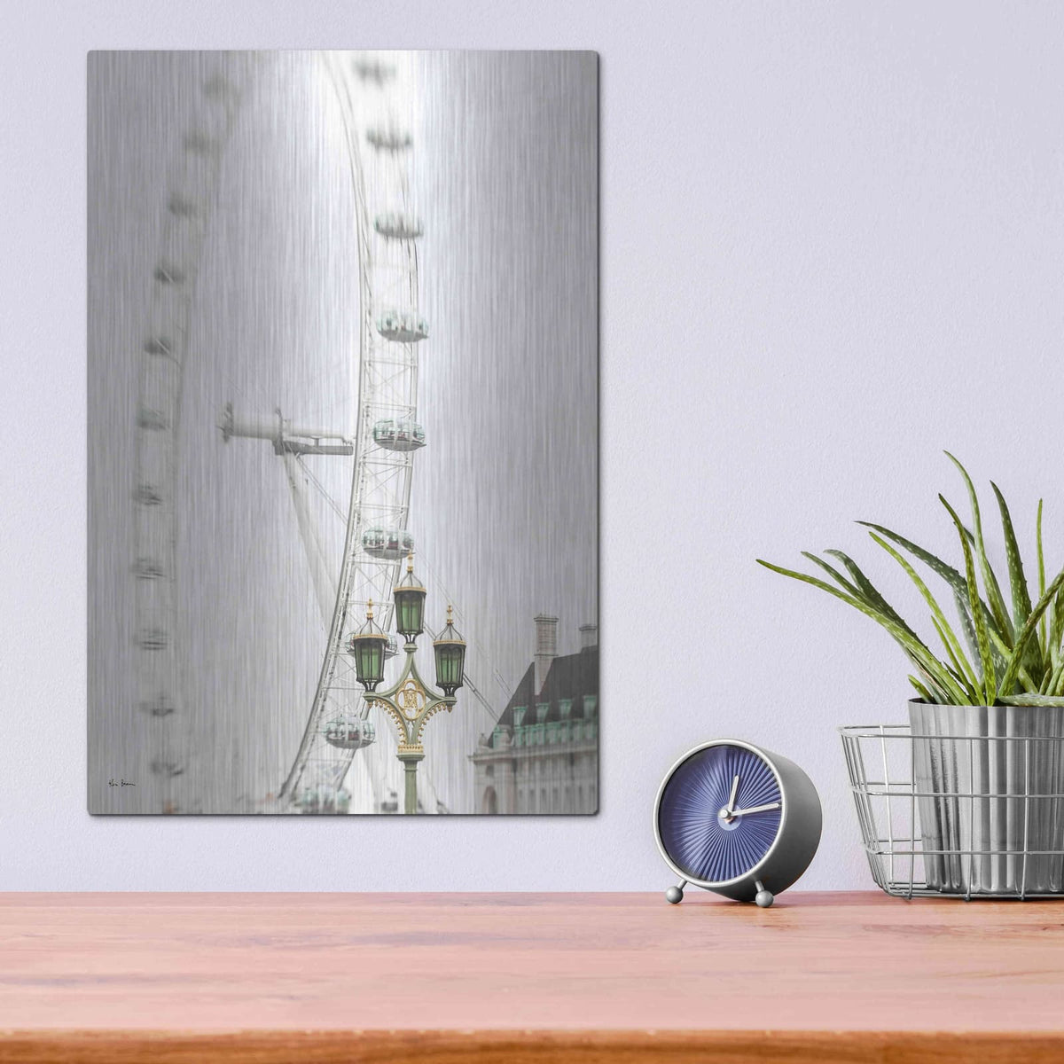 'London Eye II' by Keri Bevan – Metal Wall Art, 12x16 room view