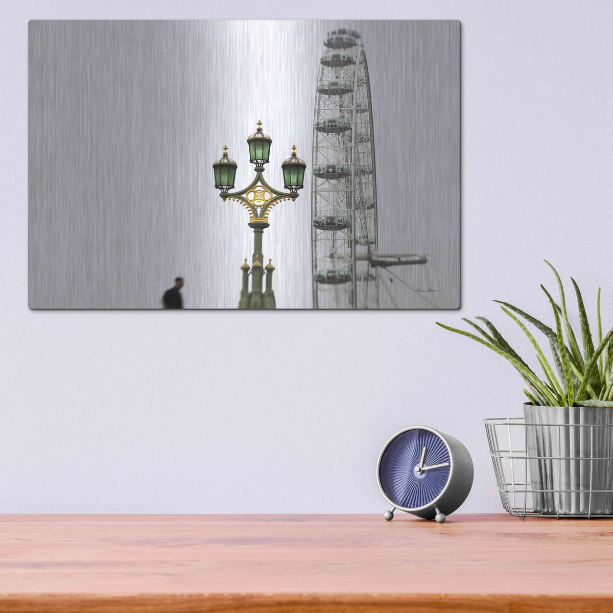 'London Eye III' by Keri Bevan – Metal Wall Art, 16x12 room view