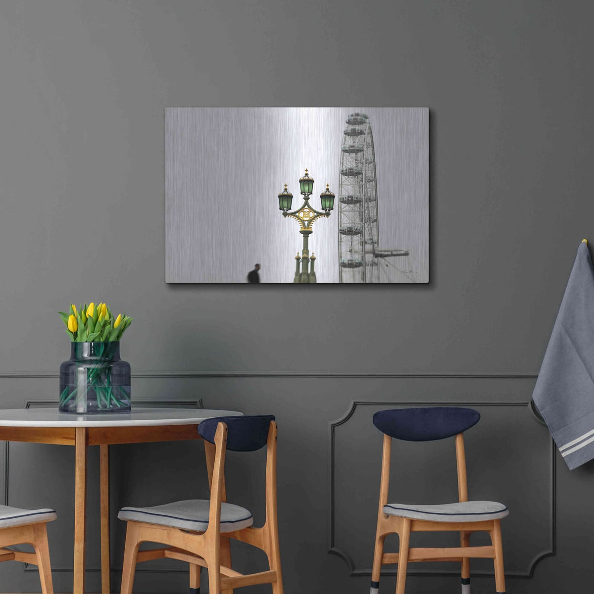 'London Eye III' by Keri Bevan – Metal Wall Art, 36x24 room view