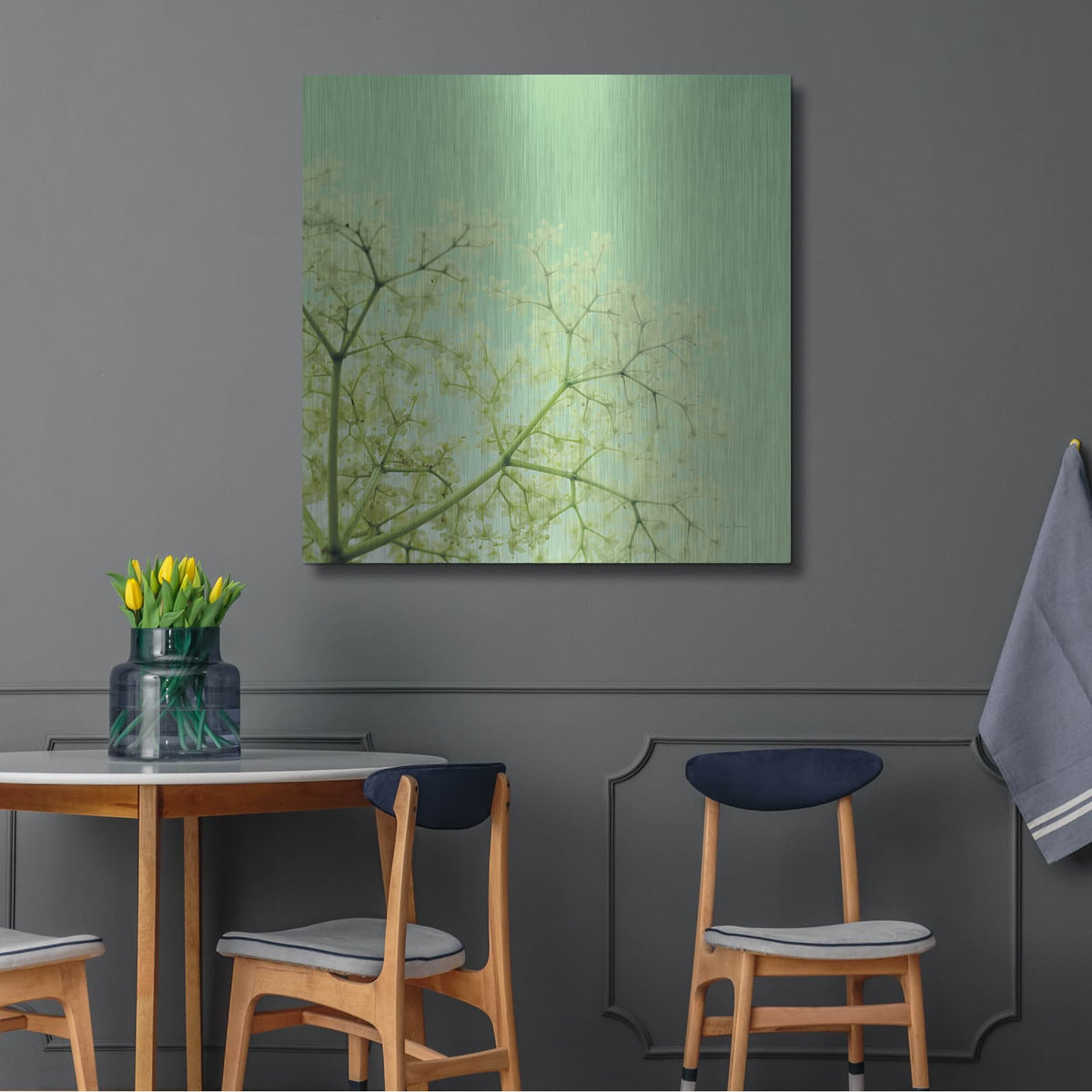 'Cuckoo Flowers' by Keri Bevan – Metal Wall Art, 36x36 room view