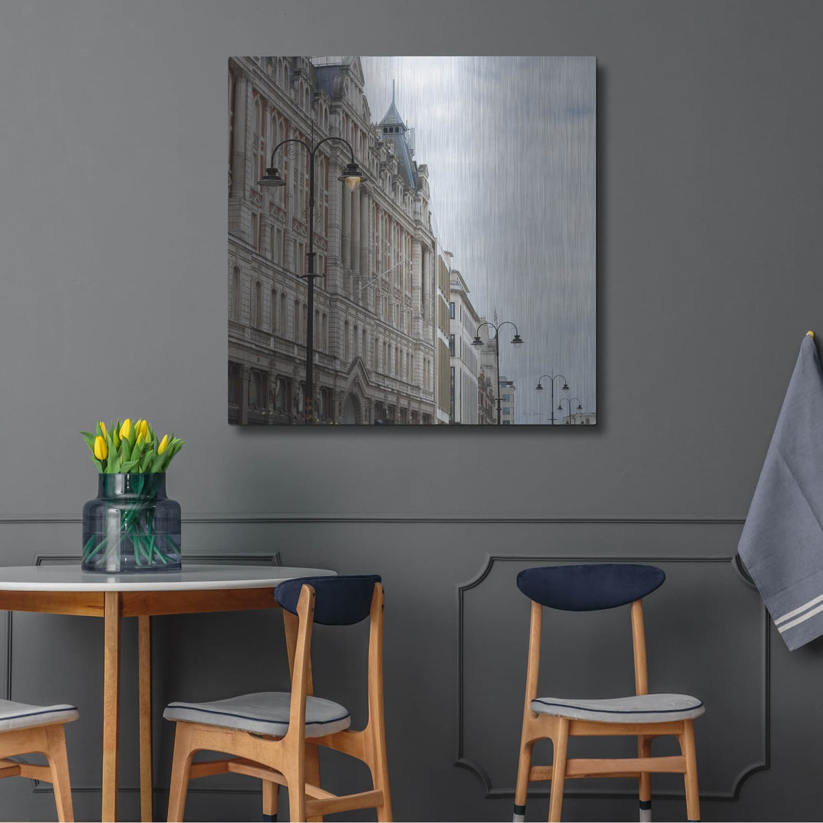 'The Strand Lights' by Keri Bevan – Metal Wall Art, 36x36 room view