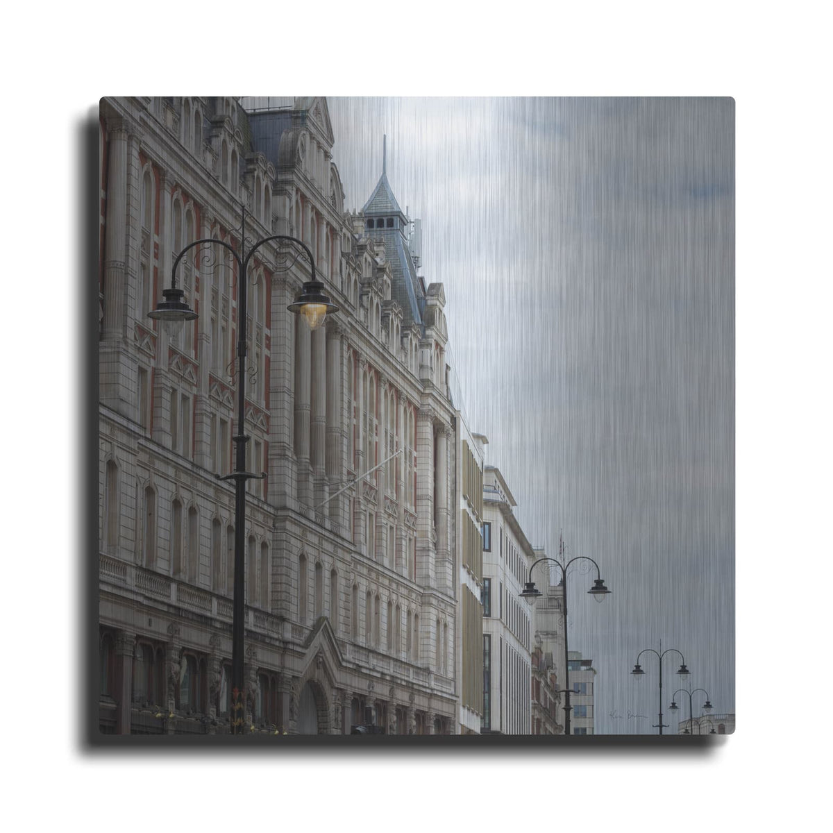 'The Strand Lights' by Keri Bevan – Metal Wall Art