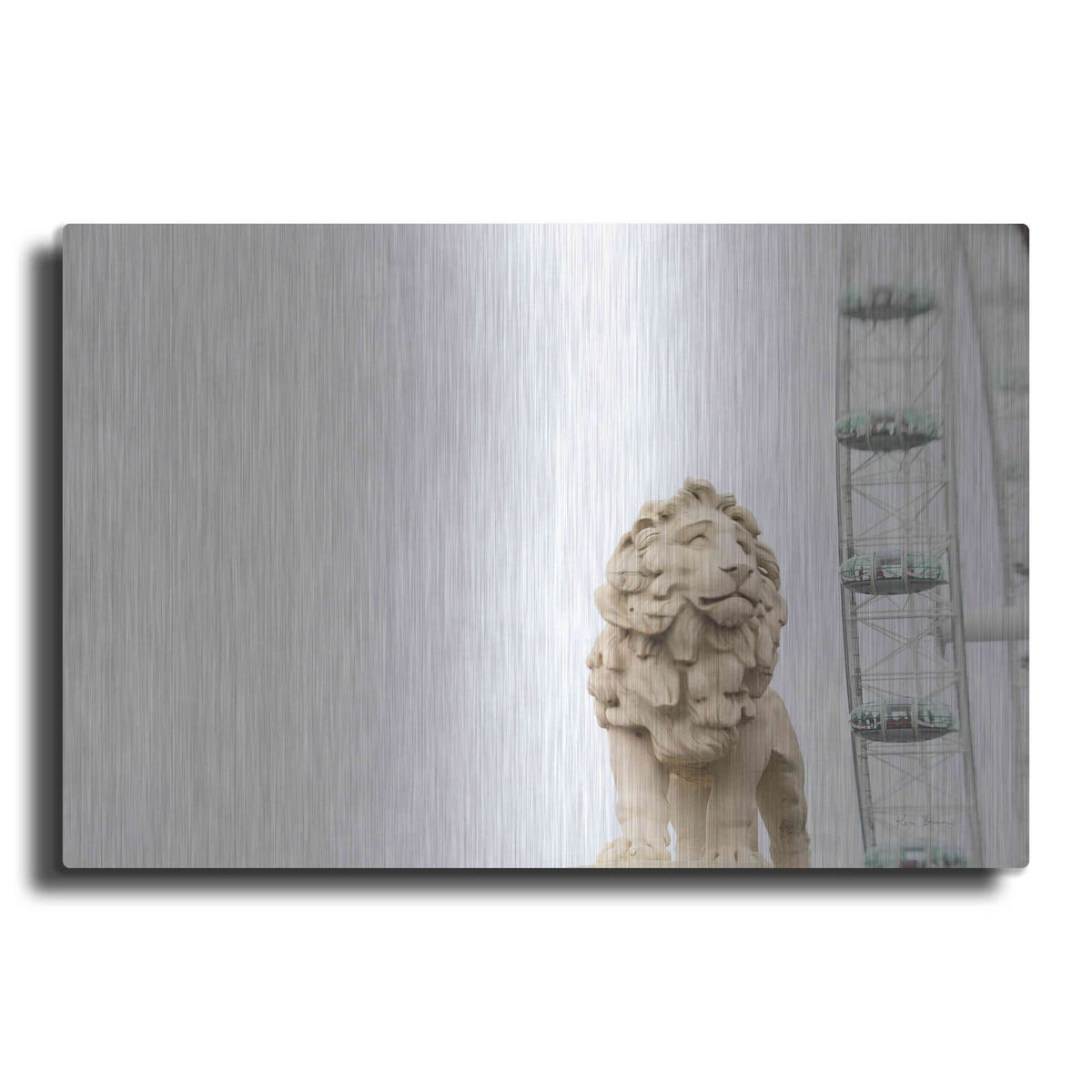 'Lion Of London' by Keri Bevan – Metal Wall Art