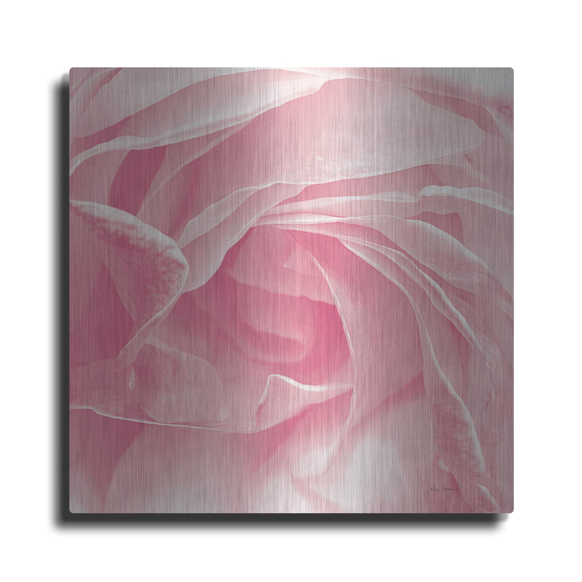 'Georgia Pink' by Keri Bevan – Metal Wall Art