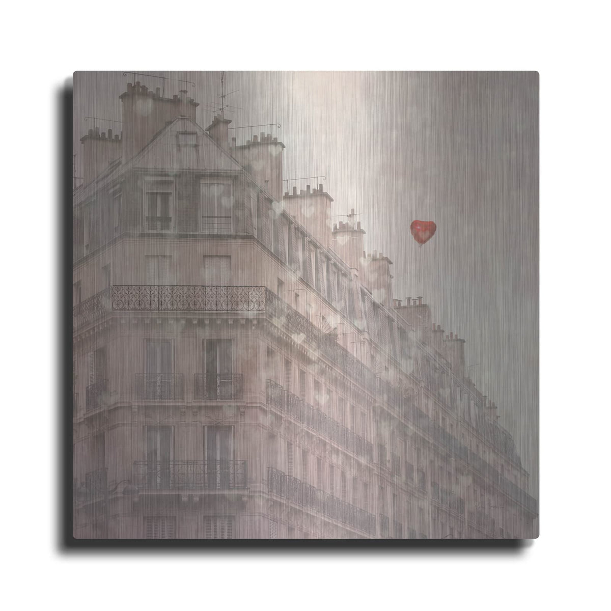 'Heart Paris' by Keri Bevan – Metal Wall Art