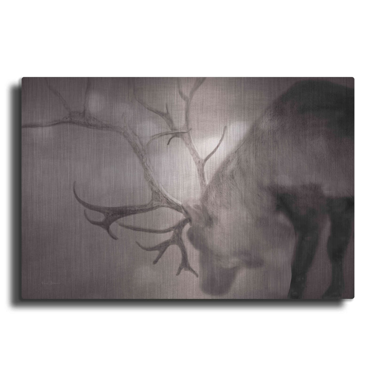 'If On A Winters Night Sepia' by Keri Bevan – Metal Wall Art
