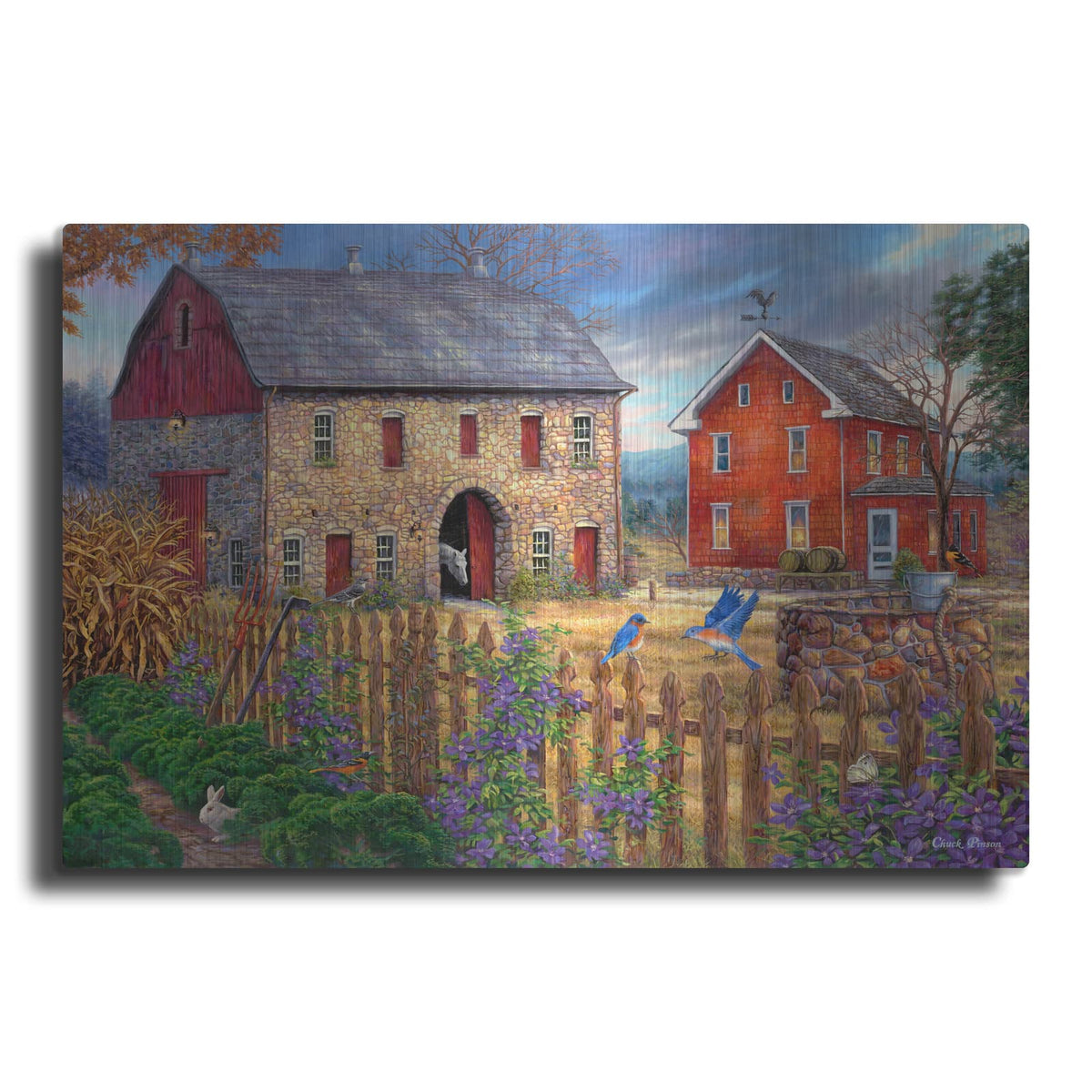 'The Bluebirds' Song' by Chuck Pinson – Metal Wall Art