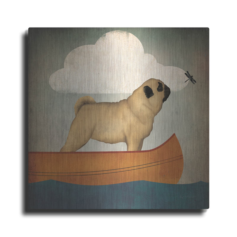 'Pug Canoe Co' by Ryan Fowler – Metal Wall Art