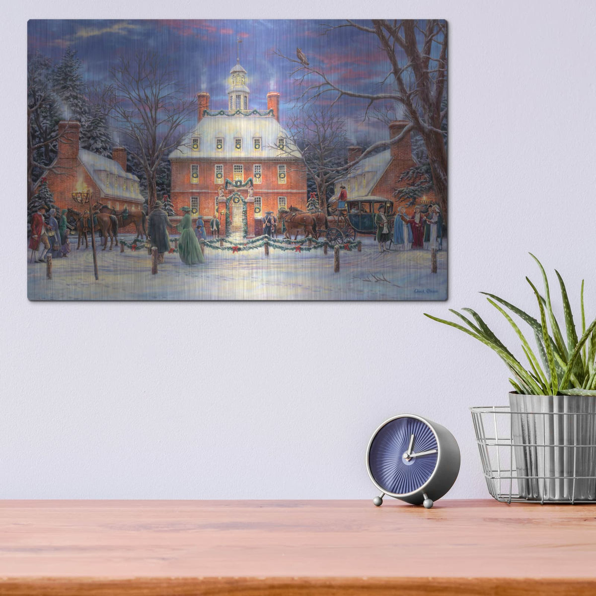 'The Governor's Party' by Chuck Pinson – Metal Wall Art, 16x12 room view