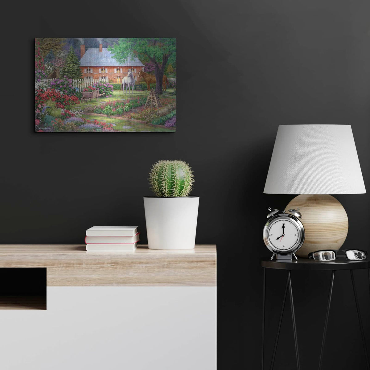 'The Sweet Garden' by Chuck Pinson – Metal Wall Art, 24x16 room view
