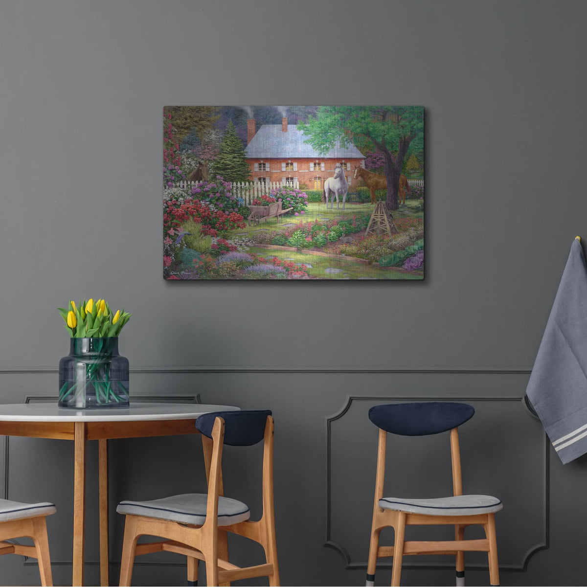 'The Sweet Garden' by Chuck Pinson – Metal Wall Art, 36x24 room view
