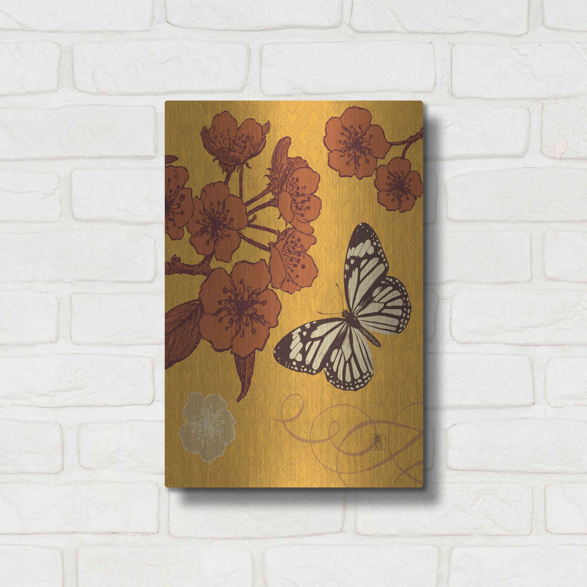 Luxe Metal Art 'Orchard Bloom' by Studio Mousseau, Metal Wall Art,12x16
