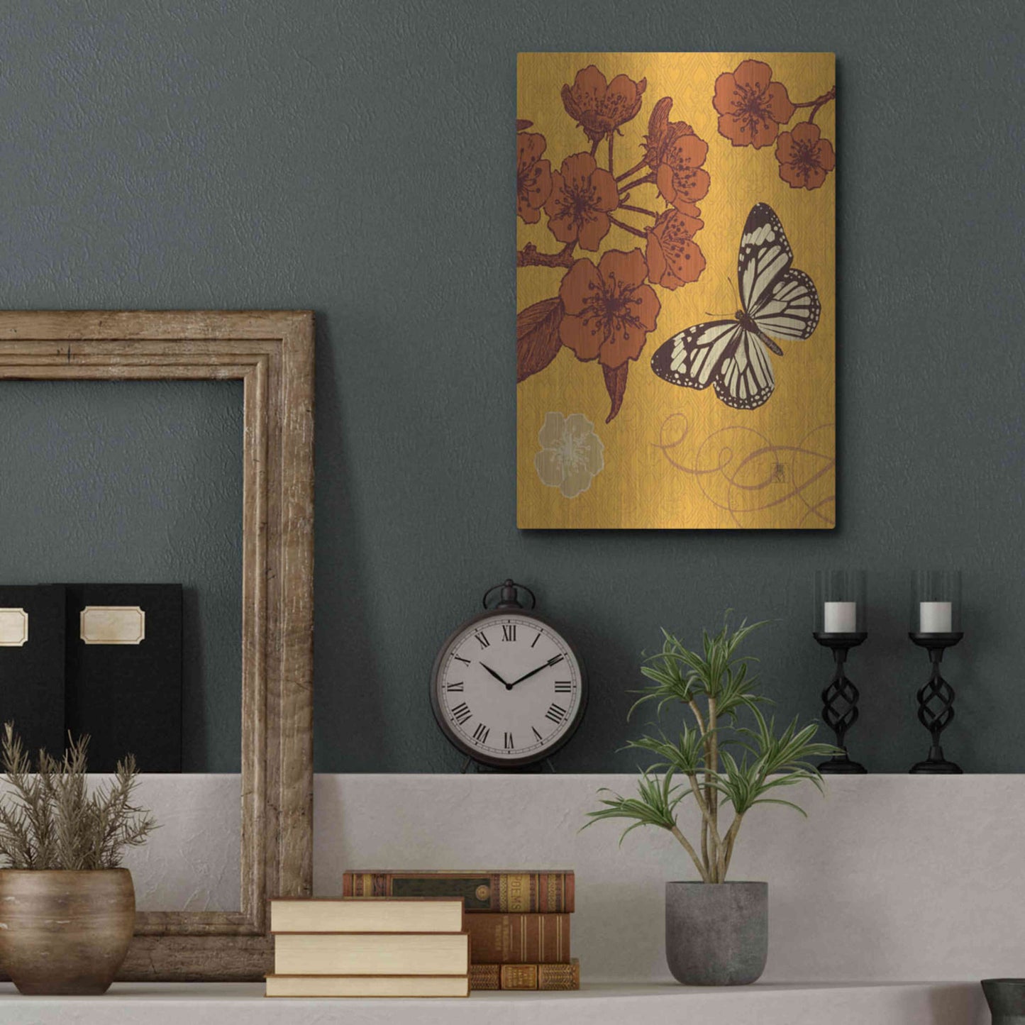 Luxe Metal Art 'Orchard Bloom' by Studio Mousseau, Metal Wall Art,12x16