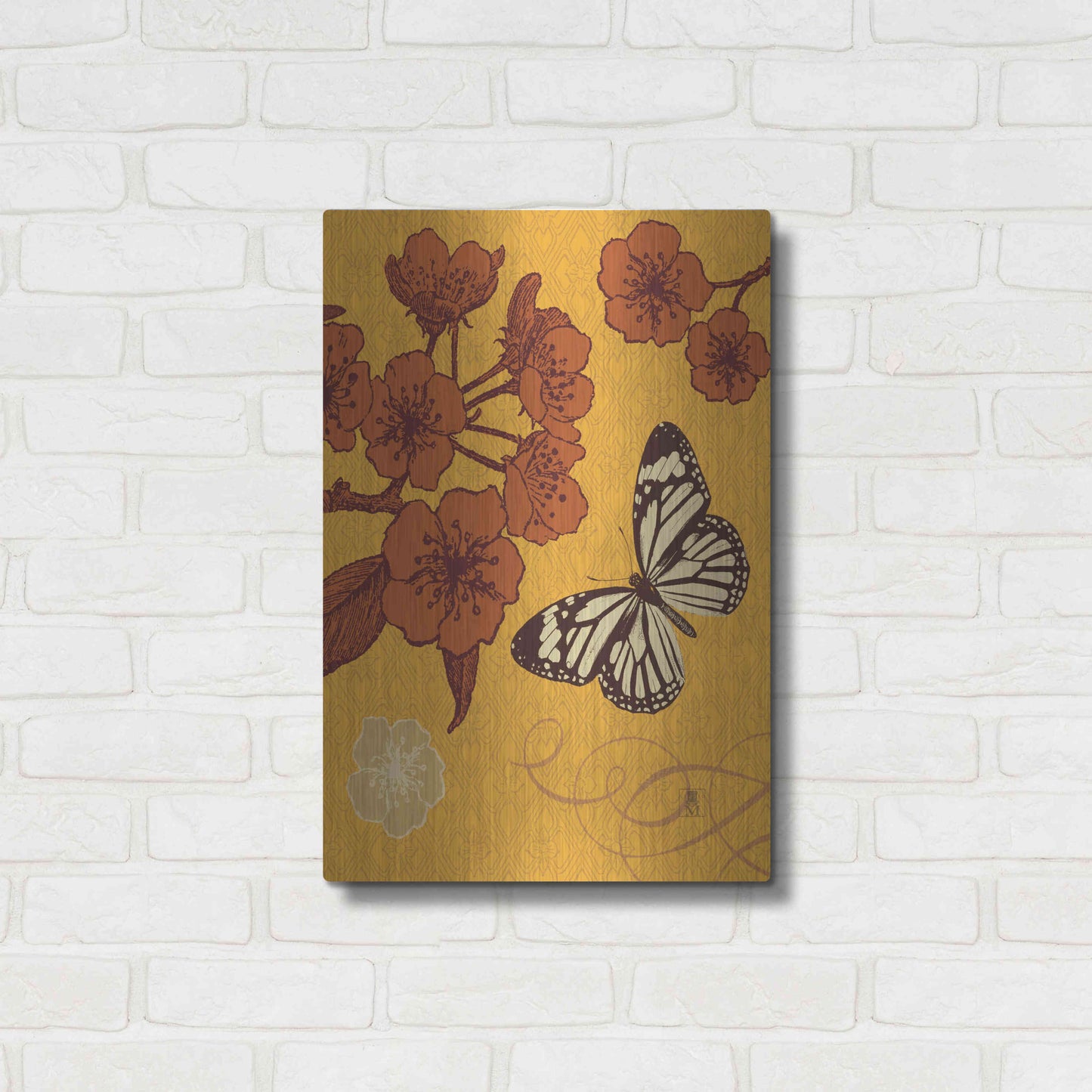 Luxe Metal Art 'Orchard Bloom' by Studio Mousseau, Metal Wall Art,16x24